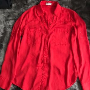 Red dress shirt